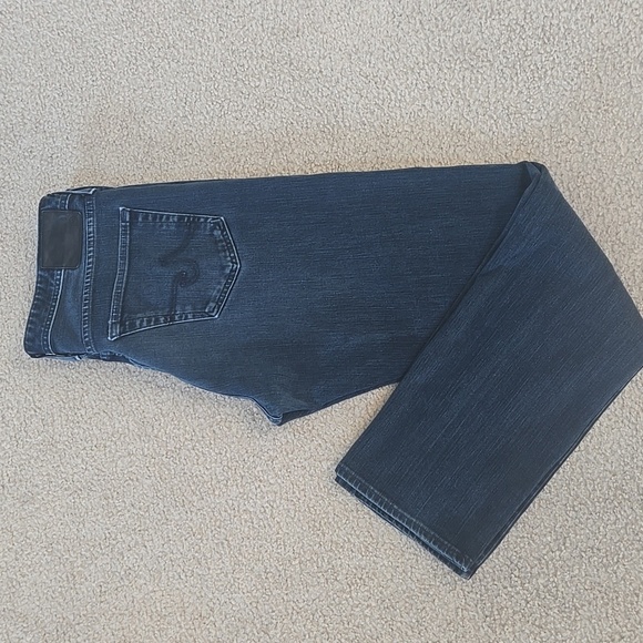 AG Adriano Goldschmied Medium Blue The Graduate Tailored Straight Jeans 36x34 - Picture 1 of 11